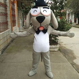 Profissional Sr. Peabody Sherman Cão Mascote Costume Adultos Cartoon Brithday Party Francy Dress Aps Unissex Parade