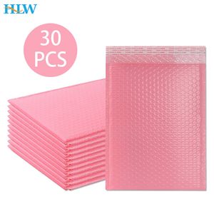 보호 포장 30pcs 버블 메일러 Pink Poly Mailer Self Seal 패딩 봉투 선물 가방 Book 230706에 대한 검은 색 봉투