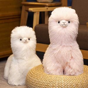 Animais de Pelúcia Recheados Kawaii Fofo Alpaca Lhama Brinquedos de Pelúcia Bonitos Bonecos de Pelúcia Macio Crianças Travesseiro Crianças Presente de Aniversário Bebê Meninas Decoração de Quarto L230707