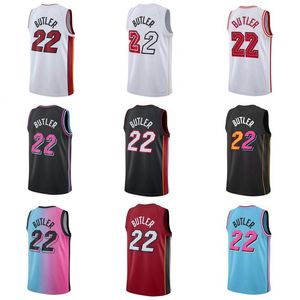 Maglia da basket Jimmy Butler # 22 cucita S-6XL blu bianco rosso nero uomo donna gioventù maglie da città S-6XL