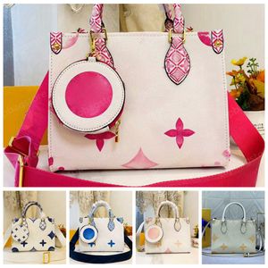 Bolsas de ombro Bolsa Tote Bag Onthego Bag Designer Bag Onthego PM Strap Luxo Moda Feminina Bolsas Transversais em Relevo