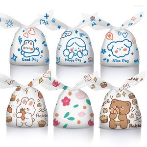 Confezione regalo 50pcs Cartoon Ears Snack Bags Candy Small And Other Packaging Cute Little Animal Pattern Party
