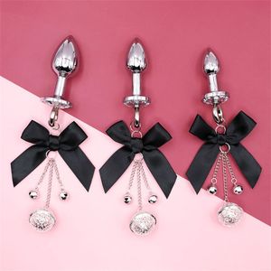 Brinquedos para adultos Bowknot plugue anal paixão sino pequeno marido e esposa preliminares provocação adulto temperamento alternativo brinquedos de interesse 230706