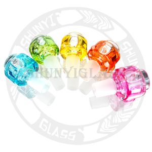 Bunte Shisha-Glycerinspule, freisetzbare, gekühlte Waben-Perc-Glyko-Raucherzubehörschalen für Bong-Wasserpfeife Shisha 18,8 mm