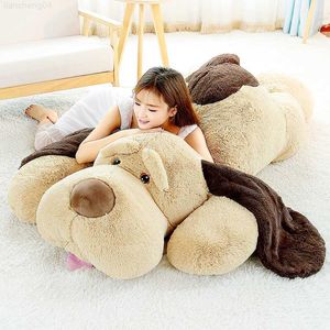 Stuffed Plush Animals Giant Teddy Dog Plush Toy Soft Plush Animal Pillow Kawaii Stuffed Puppy Dog Doll Baby Cartoon Cushion Girl Kids Birthday Gift L230707