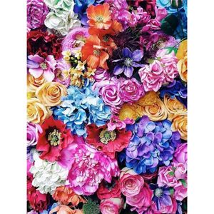Curtains Flower Rose Diy Cross Embroidery 11ct Kits Craft Printed Canvas Cotton Thread Home Decoration Hot Sell for Living Room