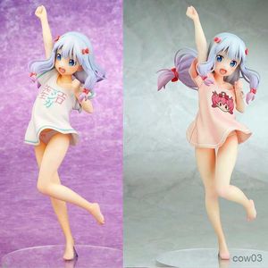 Action Toy Figures 24cm Anime Figure Ques Sensei Sagiri Izumi Ending Mode T-shirt Ver. Brinquedo figura de ação sexy girl R230707