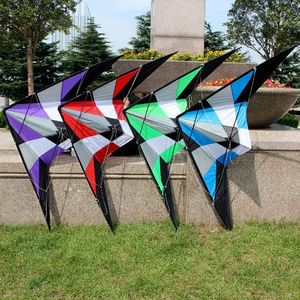 Akcesoria do latawców Profesjonalna zabawa na świeżym powietrzu Sport 1,8 m Delta Dual Line Stunt Wind Kite / Power Kite Dobre latanie Z uchwytem i linką 230706