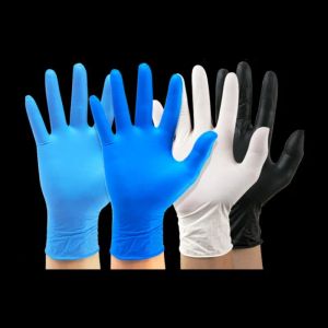 Gants jetables gant en nitrile gants de protection imperméables et anti-corrosion 100 pcs/lot gants de nettoyage outils de nettoyage