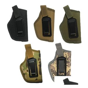 Borse portaoggetti Tattico militare Marsupio Porta pistola in nylon Sinistra Destra Disponibili Pistole Pistole Nascoste Fondine per il trasporto Home Storag Dhdc1