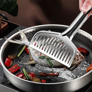 BBQ Grills Edelstahl Haushaltsgrillzange Lebensmittel gebratener Fisch gegrilltes Steak Braten Küchengeräte 230706