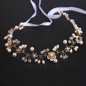 Crystal Pearl Head Abbraccio per la festa da sposa Accessori per matrimoni per peli da donna