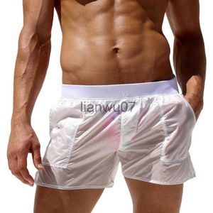 Herren-Bademode, Herren-Bademode, Badeanzug, sexy Badehose, atmungsaktiv, weich, Strandkleidung, durchsichtiges Design, Badehose, Wassersportbekleidung, J230707