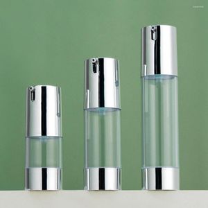 Storage Bottles 6Pcs/Set 15/30/50ml Electroplated Vacuum Ideal Dispenser For Foundations Serums Moisturizers Compact Size Travel