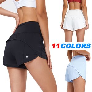 Shorts Yoga Outfit Lulus Set Woman Sport Hoty Hot Shorts Casual Fitness Yoga Laggings Lady Girl Workout Gym Underwear Running Fitness With Zipper Pocket på baksidan