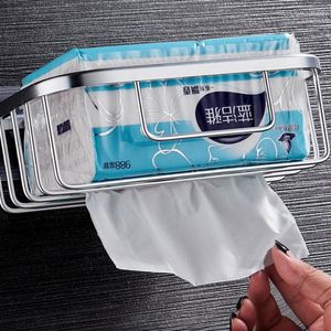 Aufbewahrungsboxen Toilettenstanzfreie Taschentuchbox Papierrollenrohr Schubladenregal Wandmontage leer