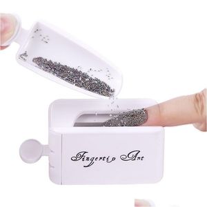 Nail Art Ausrüstung Tragbare Dip Pulver Magic Mirror Glitter Staub Recycling Tablett Mini Kaviar Pailletten Aufbewahrungsbox Maniküre Werkzeuge Drop Dhjxn