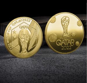 Arts and Crafts 2022 World Football Cup Moneta okolicznościowa, trójwymiarowy relief metalowy pamiątkowy