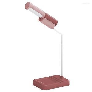 Bordslampor Kedia LED Enkel lampa Ögonskydd Skrivbordslampa USB-laddning Steglös Variabel Studentläsning Litet skrivbord