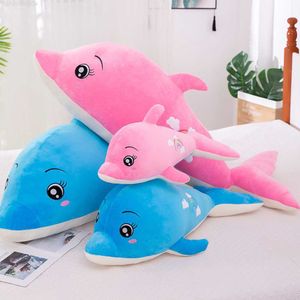 Stuffed Plush Animals Hot Sale 60cm Children's Cute Dolphin Plush Toy Doll Soothing Doll Pillow Baby Likes Birthday Christmas Gift Free Shipping L230707