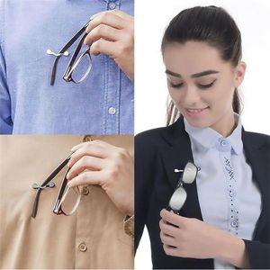 Magnetic Eyeglass Holder Hang Brooches Pin Bat Shape Magnet Glasses Headset Line Clips Multi-function Portable Clothes Buckle