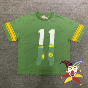 メンズTシャツ特大のパフプリントカピタル番号44ソックススマイリーTシャツ男性女性TシャツTシャツT230707