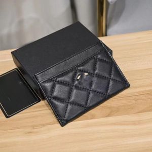 Classic Luxury Men's Women's Purse Double-sided Top Diamond Check leather holder Women's purse Minimalist Coin Key Bag buckle multi-card bag