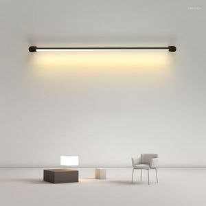 Wall Lamp Modern Led Strip Lamps Dining Room Bedroom Closets Living Iron Art Home Decor Nordic Light Fixture