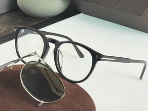 5A Eyeglasses Tomfort FT5401 Mjuka runda solglasögon Disbattdesigner Eyewear för män Kvinnor 100% UVA/UVB med glasögon Box Fendave FT5634 FT5781 Optical