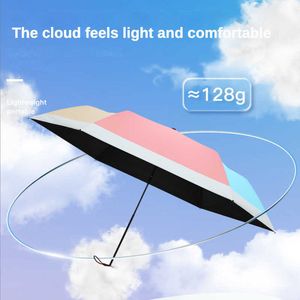 Parasol Parasol z piór z piór światłowodowy dla kobiet przenośne małe filtr przeciwsłoneczny wodoodporne UV Wodoodporne parasole