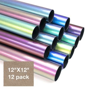 Оконная пленка 12pc HTVRONT 30x30см Multi Colors Multi Colors Теплопередача.