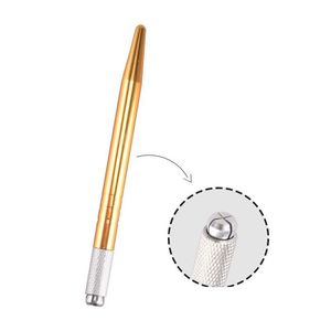 Permanent Makeup Machines Dhs Fast Aluminum Alloy Eyebrow Microblading Pen Hine 3D Tattoo Manual Doe Head 100Pcs/Lot Drop Delivery H Dhmvq