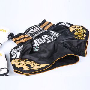 Erkek Şort Muay Thai MMA Kickboks şortları boğuşan Crossfit Boxeo Trunks Erkek Kadın Erkek Kız Kızlar Savaş Sanda Sport Kısa Pantolon 230707