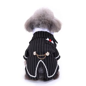 ドレス犬のペットアクセサリーペット服犬スーツペット用品ハンサム犬の服ドレスタキシードウェディングドレスエレガントなスーツ