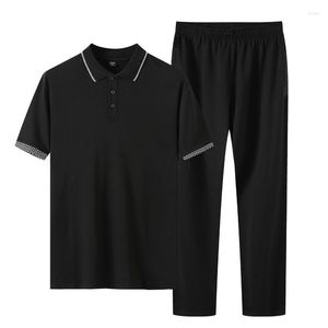 Męskie dresy 2023 letnie męskie sportowe bawełniane POLO Tee spodnie z krótkim rękawem dwuczęściowy garnitur casual Jogging Fashion Men Wear