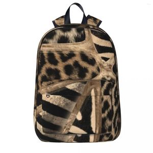 Zaino Animal Print - Zaini leopardati e zebrati Ragazzi Ragazze Bookbag Borsa da scuola per bambini Zaino per laptop Spalla per laptop