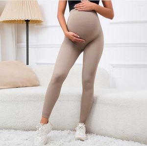 Active Pants Leggings premaman sopra la pancia BuLift - Gravidanza da allenamento morbida e non trasparente per le donne