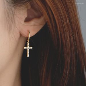 Çember küpeler vintage çapraz damla küpe kadınlar için minimalist moda punk ins piercing aretes mücevher hediyeleri pentientes