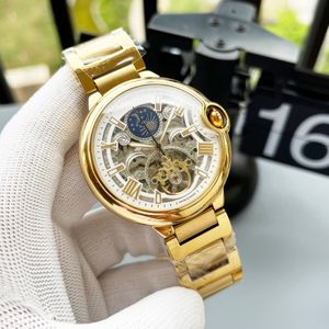 Classic Vintage Fashion Luxury Steel Big Flywheel Design Mens Watch Luxury Designer Watches 42MM Neutral Automatic Mechanical Watchs No Box