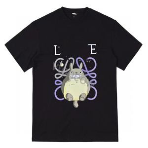 المصممين T Shirt Man Womens Loewve Tshirt مع Loewees رسائل طباعة Lowe Sleeves القمصان القصيرة فضفاضة كبيرة الحجم