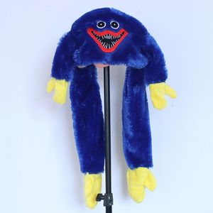 Fabrikgroßhandel 60 cm 4-Farben-Huggy Wuggy beweglicher Plüschhut Cartoon-Spiel periphere Puppe Airbag-Hut Kinderlieblingsgeschenk
