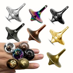 Hot Movie Totem Metal Gyro Silver Hand Spinning Top Fingertips Small Cyclone Gyroscope Antistress Fidget Toys For Children Gifts