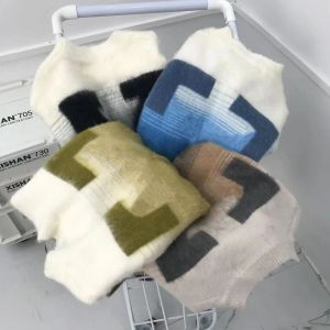 classico maglione da donna firmato Maglioni da donna da uomo vestiti Top mohair gradiente freccia maglione girocollo maglia allentata alla moda moda coppia di strada Abbigliamento