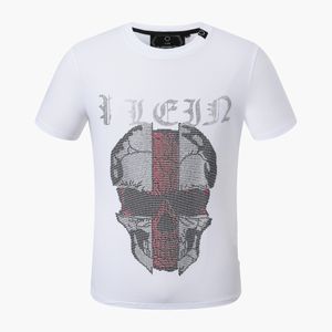 22SS Herr T-shirt designer PP Skull Diamond t-shirt Kortärmad Dollar Brun björn Märke O-hals hög kvalitet Skulls PP2113 toppar