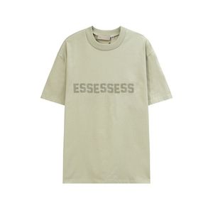 Oryginalne męskie tshirty koszule t-koszulki TEE Silikonowy Flocking Print Tshirts dla mężczyzn i kobiet w 100% bawełniany krótki rękaw wielkość ulicy s-xl ess top Qualit AJ