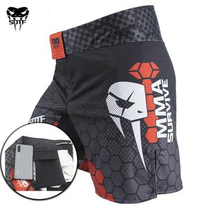 Erkek Şort Maymun Sıkı Jujitsu MMA boks şort mma şort Tiger Muay Thai sanda kickboks şort boks giyim mma kısa 230707