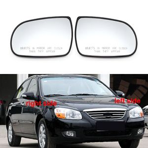 Para kia cerato 2006-2015 acessórios do carro exteriores parte espelhos laterais lente reflexiva espelho retrovisor lentes vidro sem aquecimento