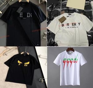 Fashion T Shirts Mens Women Designers T-shirts Tees Apparel Tops Man S Casual Chest Letter Shirt S Clothing Street Shorts Sleeve Clothes Bur Tshirts M-4XL