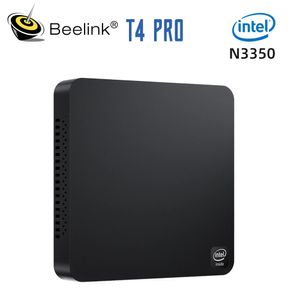 Beelink T4 Pro Mini PC Intel Celeron N3350 1.1GHz Up to 2.4GH 4GB 64GB Windows 10 HTPC 2.4G 5G Dual WIFI BT4.0 Support 4K HD