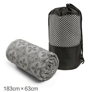 Nowy ręcznik do jogi z mikrofibry z torbą do noszenia przenośny antypoślizgowy chłonny koc do medytacji